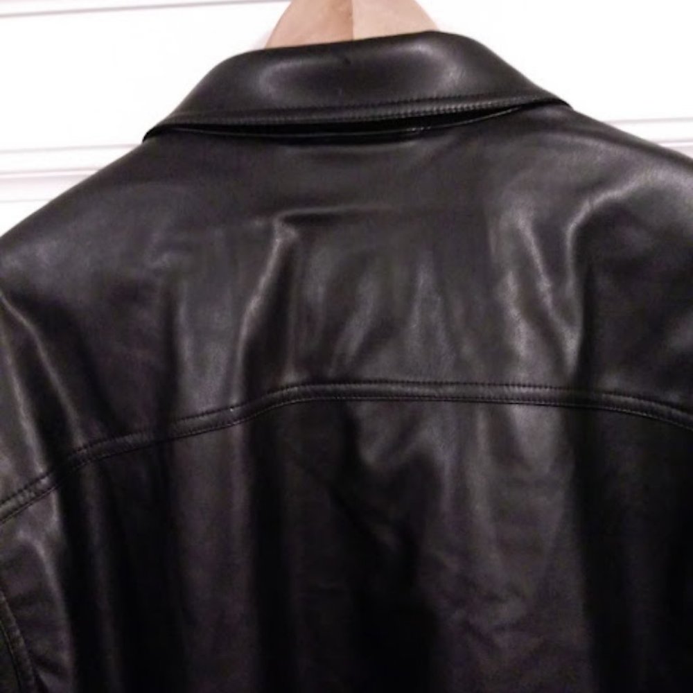FREE SHIPPING! NVLT Women’s Vegan Leather Shirt Jacket - Picture 10 of 11